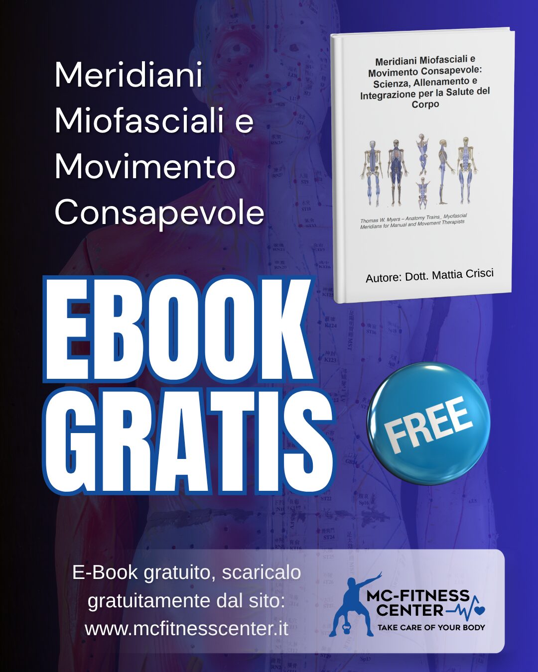 Copertina eBook Meridiani Miofasciali e Movimento Consapevole